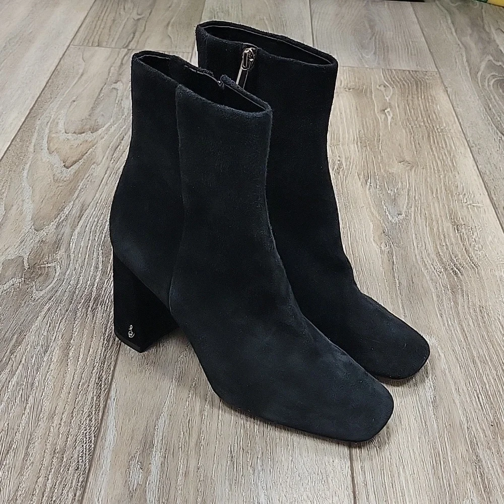 Sam Edelman Size 8 Black Suede Codie Bootie